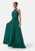 Goddiva Multi Tie Maxi Dress Green M (UK12)