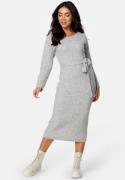 BUBBLEROOM Meline knitted dress Grey melange L