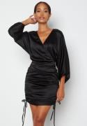 BUBBLEROOM Kimberly Satin Dress Black 38