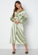 Bubbleroom Occasion Misha Satin Dress Dusty green 42