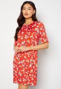 Happy Holly Blenda ss dress Red / Floral 36/38S