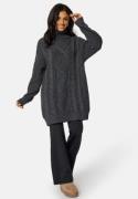 BUBBLEROOM Tracy Knitted Sweater Dress Dark grey S