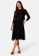 Bubbleroom Occasion Lace Midi Dress Black 44