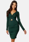 BUBBLEROOM Porter cut out dress Dark green XL