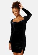 BUBBLEROOM Jelena Velvet Dress Black S