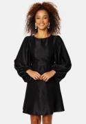 BUBBLEROOM Charli Balloon Sleeve Dress Black 38