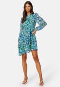 BUBBLEROOM Wyomia ls dress Blue / Patterned 36