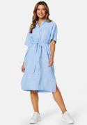 GANT Relaxed Linen Shirt Dress 414 Gentle Blue 40