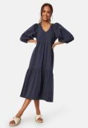 Happy Holly Balloon Sleeve Cotton Dress Dark blue 52/54