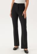 BUBBLEROOM Idarina Soft Flared Suit Trousers Black S