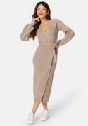 BUBBLEROOM Amira Wrap Dress Nougat 4XL