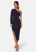 BUBBLEROOM Reya one shoulder dress Navy M