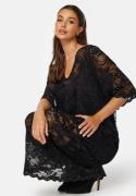 VILA Vilorna 2/4 Lace Midi Dress Black 42