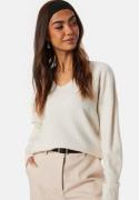 ONLY Onlrica Life L/S V-Neck Pullover Knit Beige M