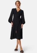 BUBBLEROOM Broderi Anglaise Midi Dress Black 44