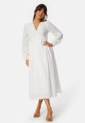 Y.A.S Yasluma LS Long Wrap Dress Star White S