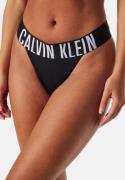 Calvin Klein High Leg Thong Black S