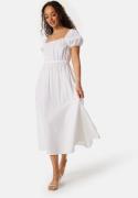 BUBBLEROOM Puff Sleeve Cotton Dress White XL