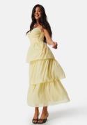 Bubbleroom Occasion Frill Strap Dress Light yellow 46