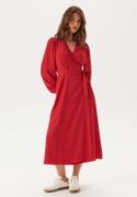 BUBBLEROOM Wrap Dress Dark red 40