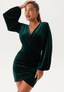 Bubbleroom Occasion Leija Velvet Dress Dark green S