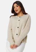 SELECTED FEMME Slflulu LS knit short cardigan Birch Detail:MELANGE L