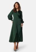 VILA Vienna Ravenna L/S Ankle Wrap Dress Scarab 34