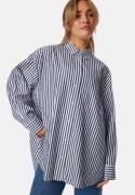 TOMMY JEANS Tjw Ovs Pinstripe Shirt C1g Dark Night Navy / STRIPEST XS