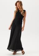 BUBBLEROOM Mesh Wide Maxi Skirt Black S