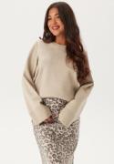 VILA Vicassie O-neck L/S KNIT TOP K Natural Melange XL