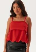 BUBBLEROOM Balloon Strap Top Red L