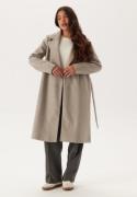 ONLY Onlalvilda Life Wrap Coat Otw Simply Taupe Detail:melange XL