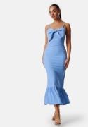 BUBBLEROOM Bow Strap Midi Dress Light blue XL