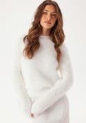 Pieces Pcraga Ls O-neck Lurex Knit Bright White M