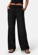 ONLY Onlcaro Wide Linen Bl Pant Black S/32