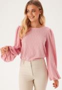 BUBBLEROOM Puff Sleeve Top Light pink XL