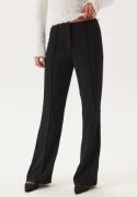 BUBBLEROOM Flared Structured Suit Trousers Black 38