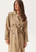 VILA Viaddison L/S LONG TRENCHCOAT  Savannah Tan 38