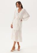 Happy Holly Soft Broderie Anglaise Dress Offwhite 40/42