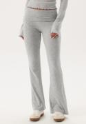 ONLY Onlglamour Fold Down Pant Light Grey Melange M