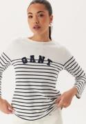 GANT Reg Breton Boat Neck T-shirt Evening Blue L