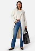 BUBBLEROOM Belted Midi Trenchcoat Winter white 40