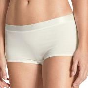 Calida Trosor Cate Regular Satin Shorts Creme bomull Small Dam