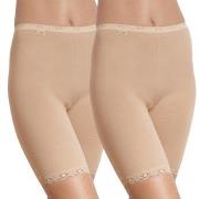 Sloggi Trosor 2P Dam Basic Long Beige bomull 52 Dam