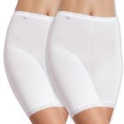 Sloggi Trosor 2P Dam Basic Long Vit bomull 44 Dam