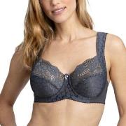 Miss Mary Jacquard And Lace Underwire Bra BH Mörkgrå F 85 Dam