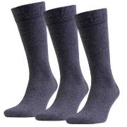 Amanda Christensen Strumpor 3P True Combed Cotton Sock Antracit Strl 4...