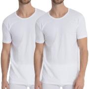 Calida 2P Natural Benefit T-shirt Vit bomull X-Large Herr