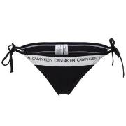Calvin Klein CK Logo String Side Tie Bikini Svart Large Dam