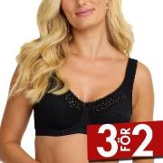 Damella BH Classic Underwire Lace Bra Svart H 90 Dam